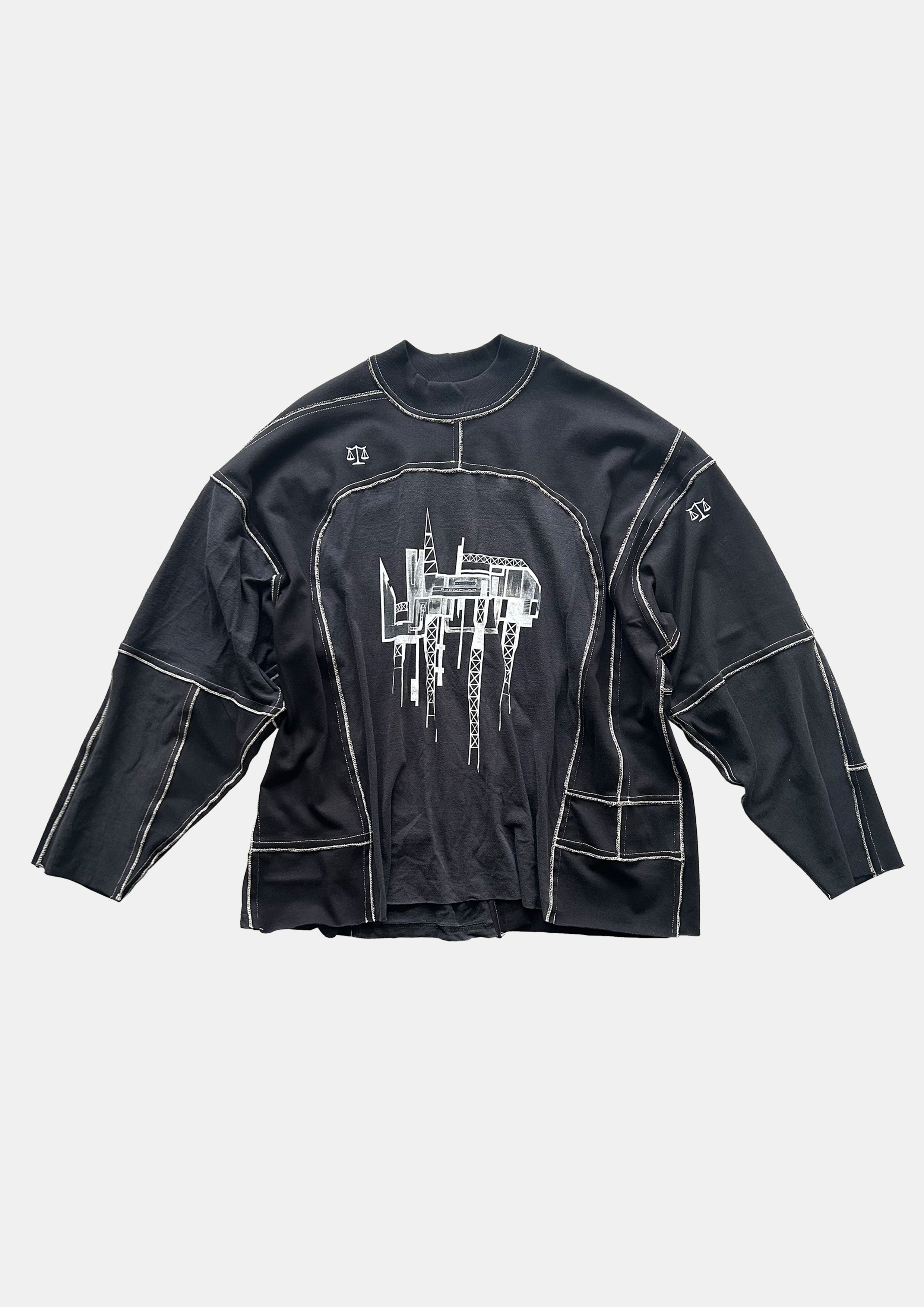 RECONSTRUCTED OVERSIZED LONGSLEEVE TEE (1 OF 1) #34