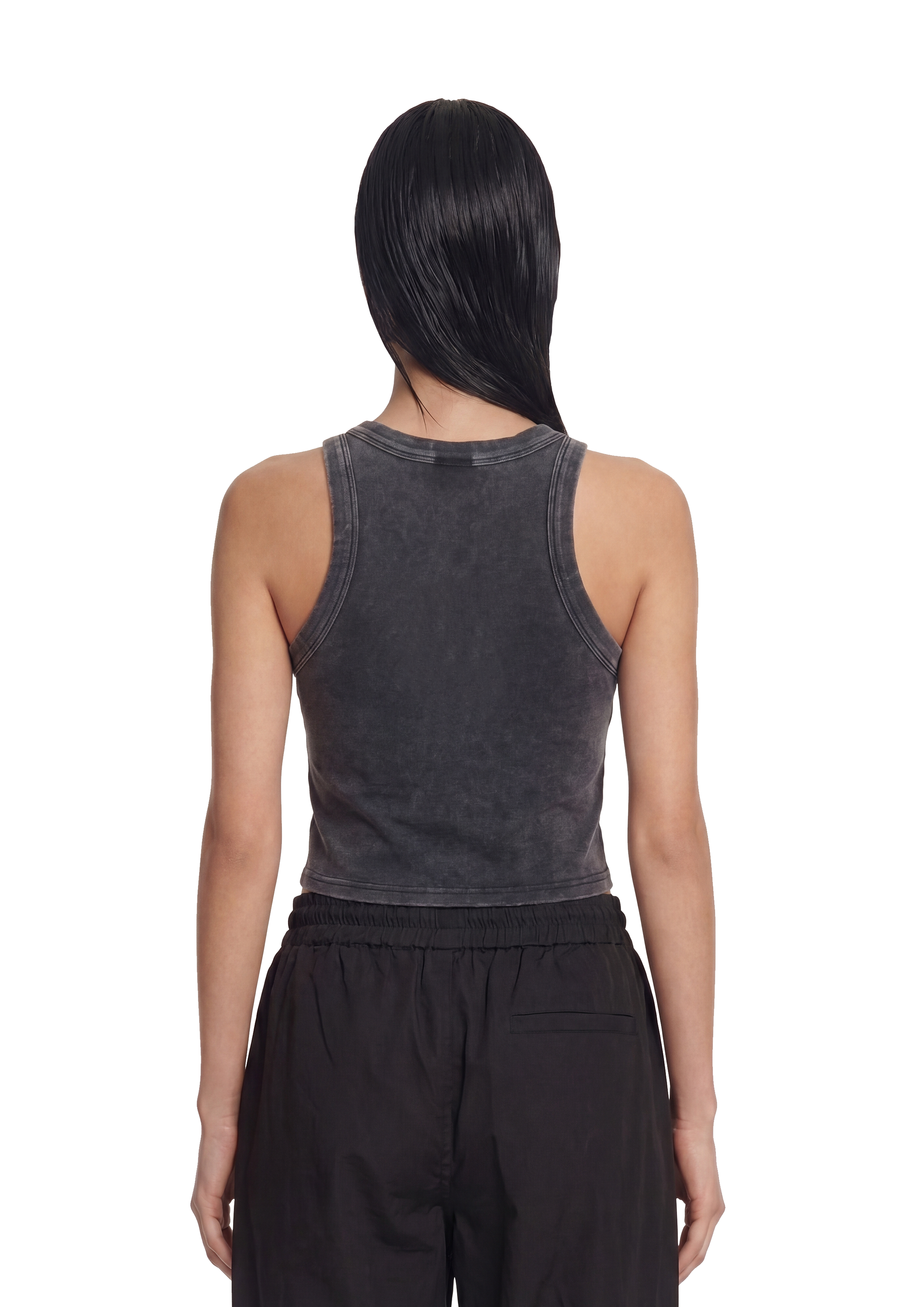 SCALE ZIP RIBBED TANK-2