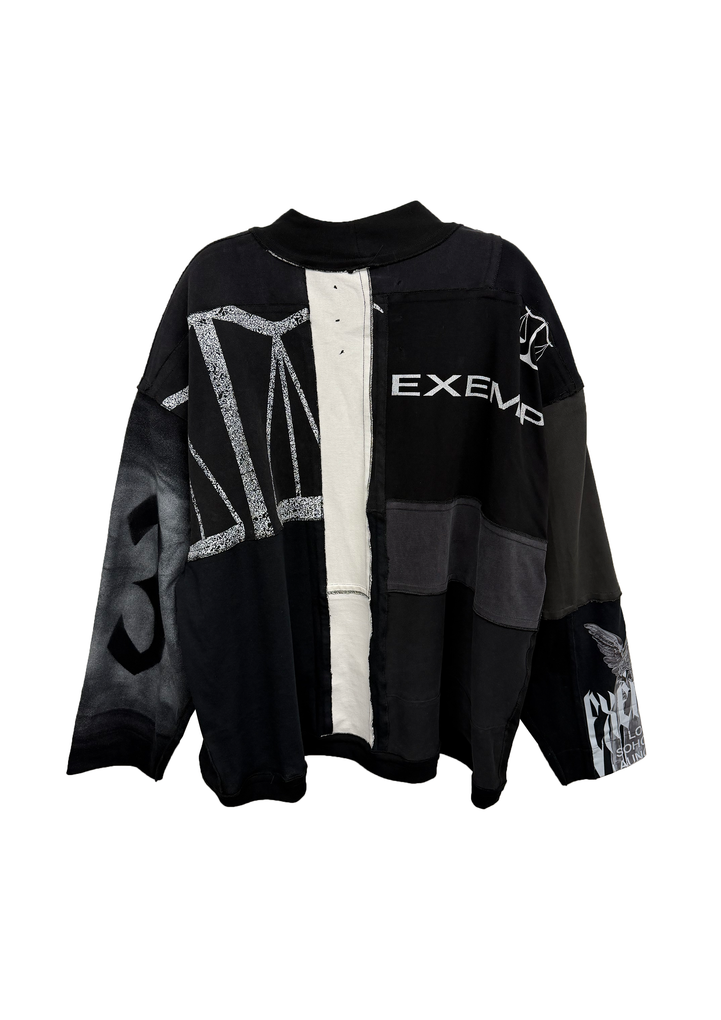 RECONSTRUCTED PATCHWORK LONGSLEEVE TEE (1 OF 1) #68-2