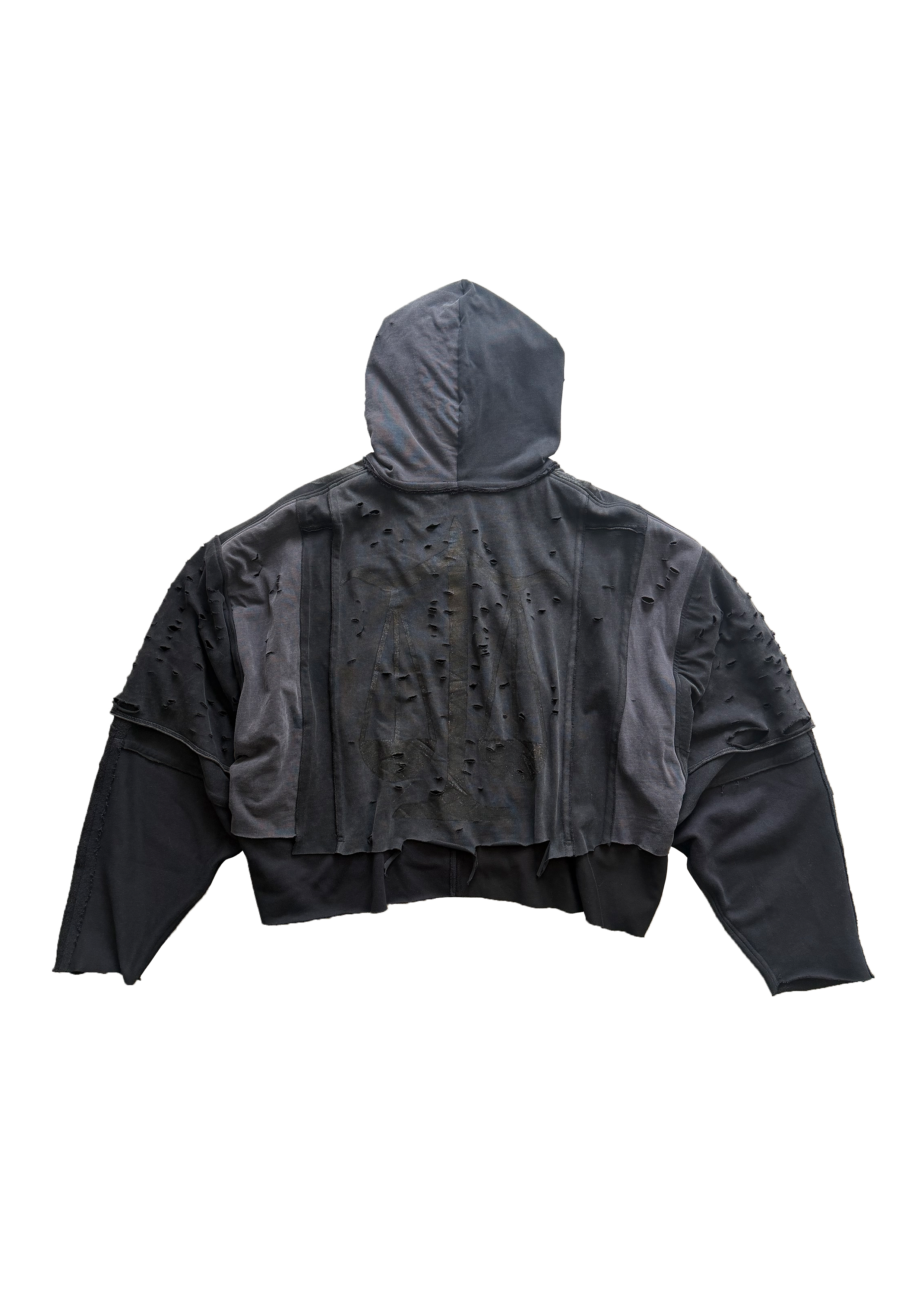 RECONSTRUCTED DOUBLE LAYERED HOODIE (1 OF 1) #66