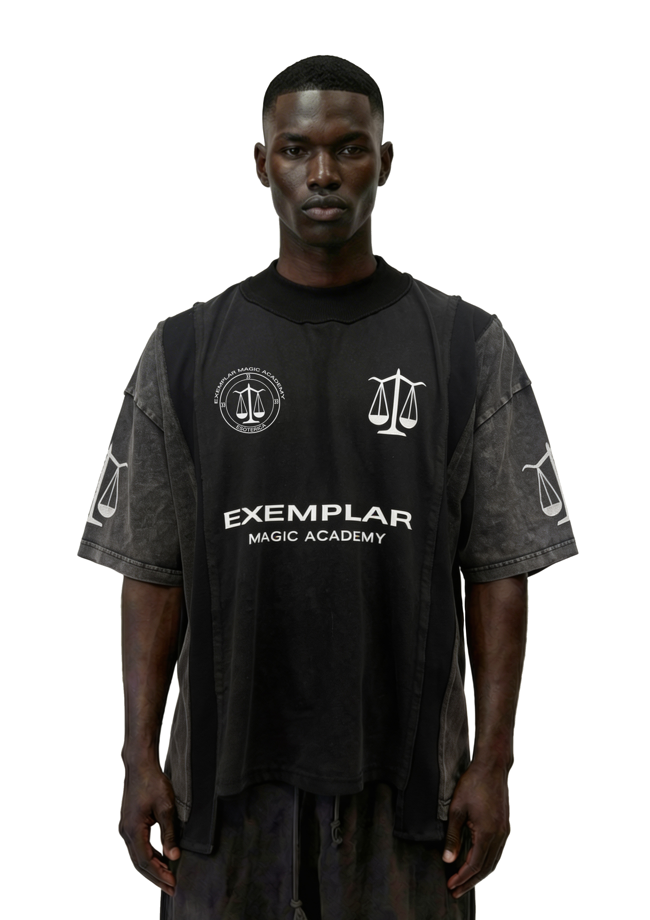 PANELLED TEE