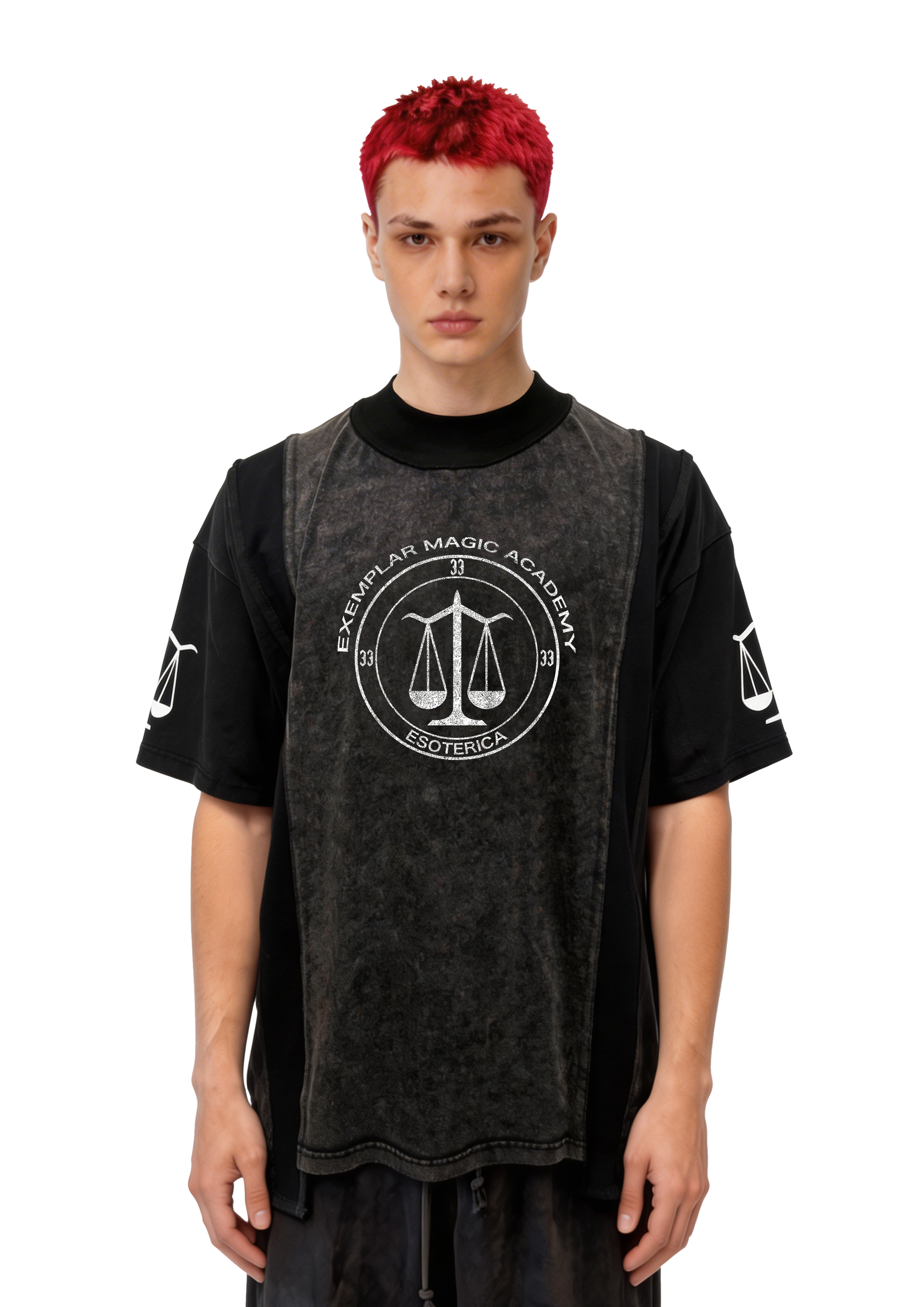 PANELLED TEE