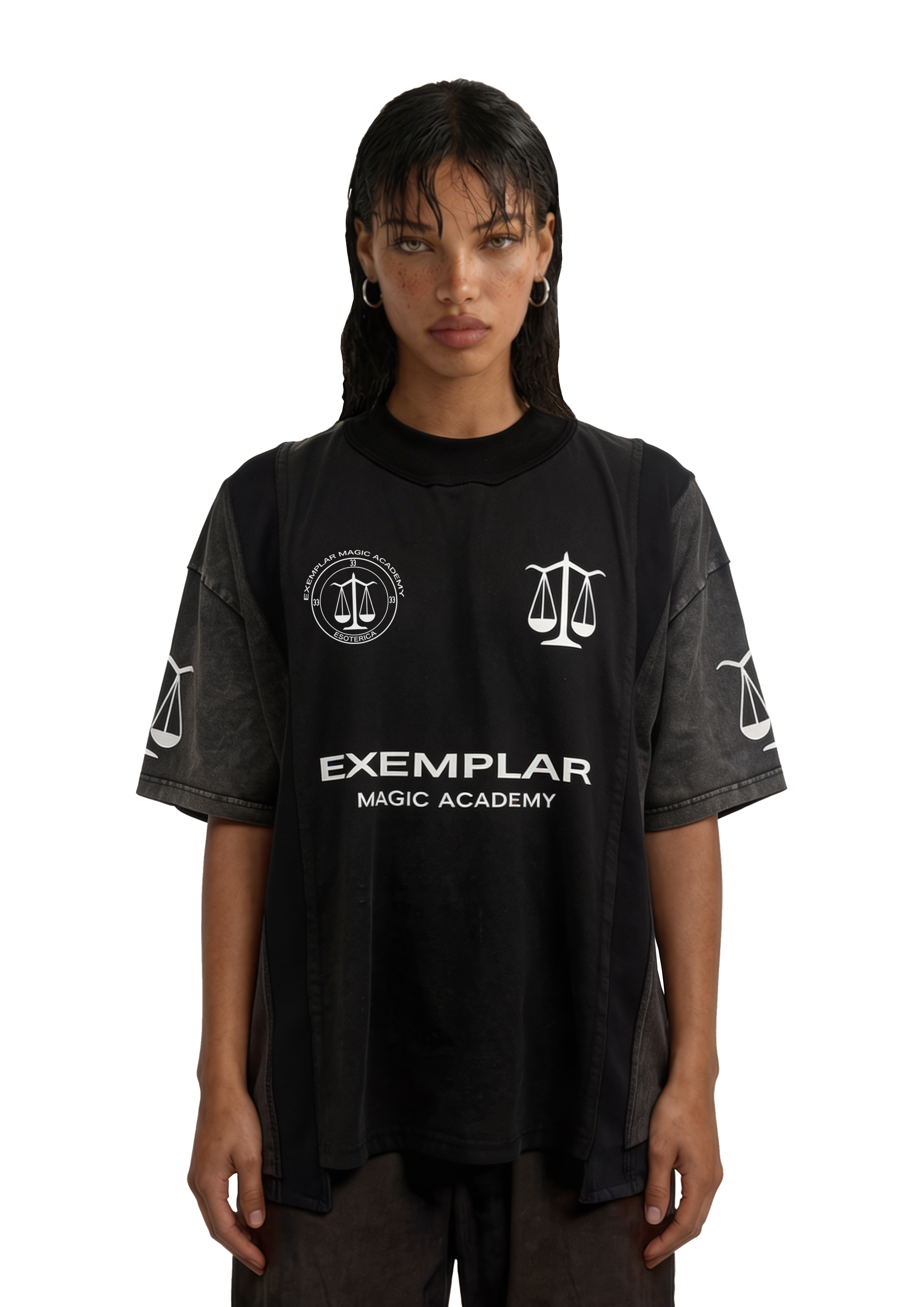 PANELLED TEE
