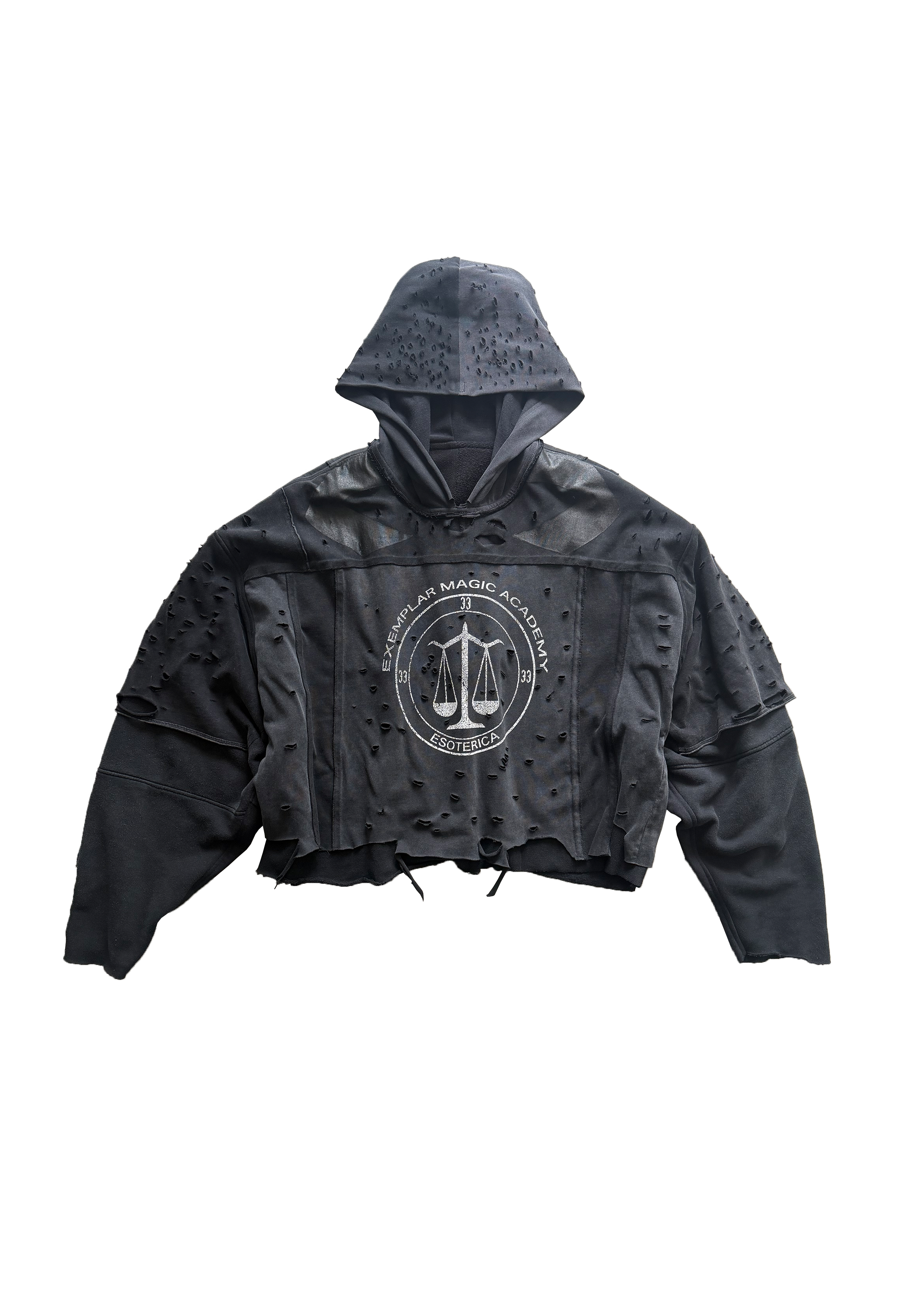 RECONSTRUCTED DOUBLE LAYERED HOODIE (1 OF 1) #66