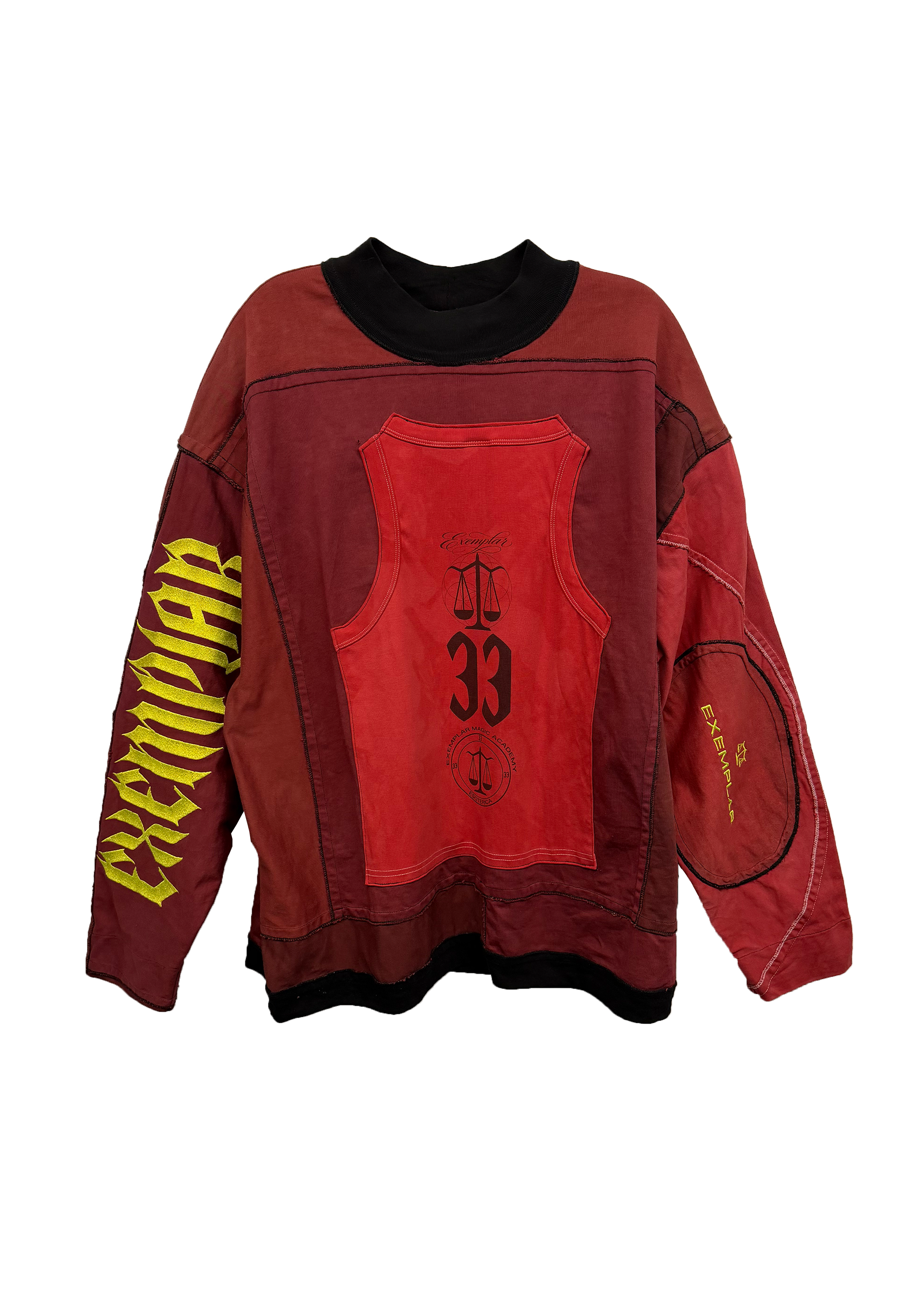 RECONSTRUCTED PATCHWORK LONGSLEEVE TEE (1 OF 1) #71