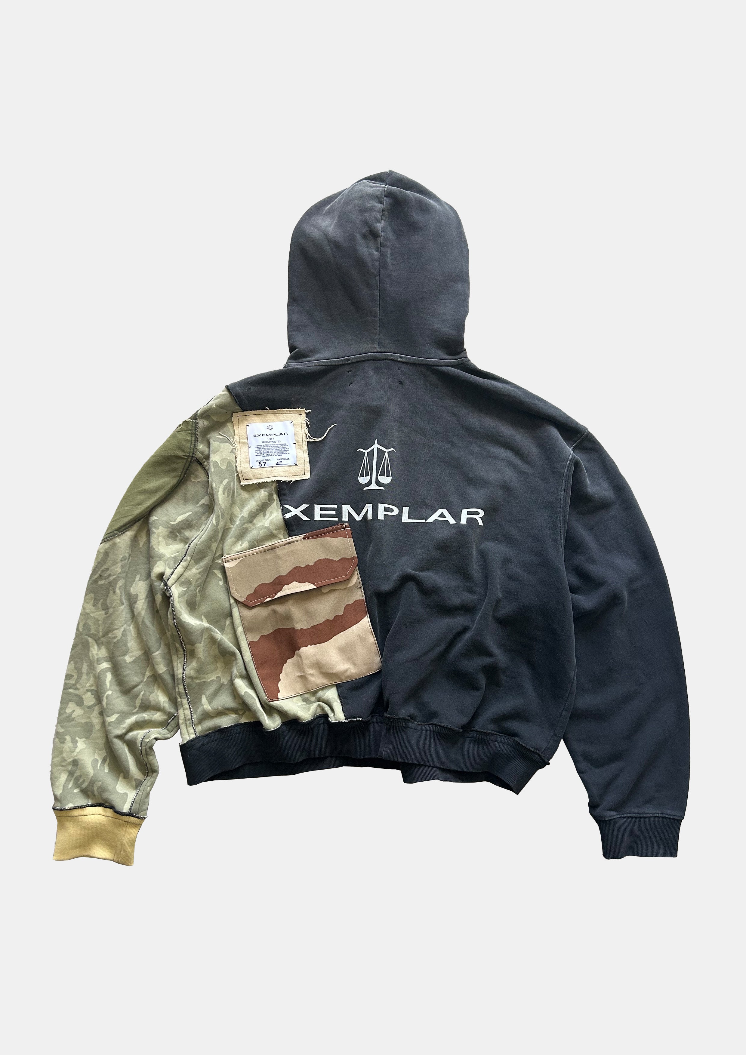 RECONSTRUCTED PATCHWORK HOODIE (1 OF 1) #57