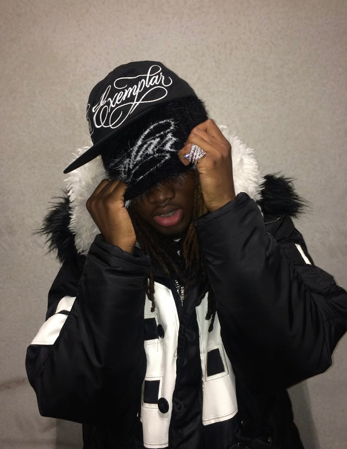 JACQUARD KNIT BEANIE-5